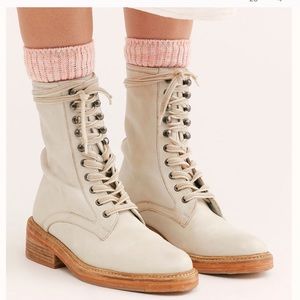 Free People Santa Fe Lace Up Leather Boots